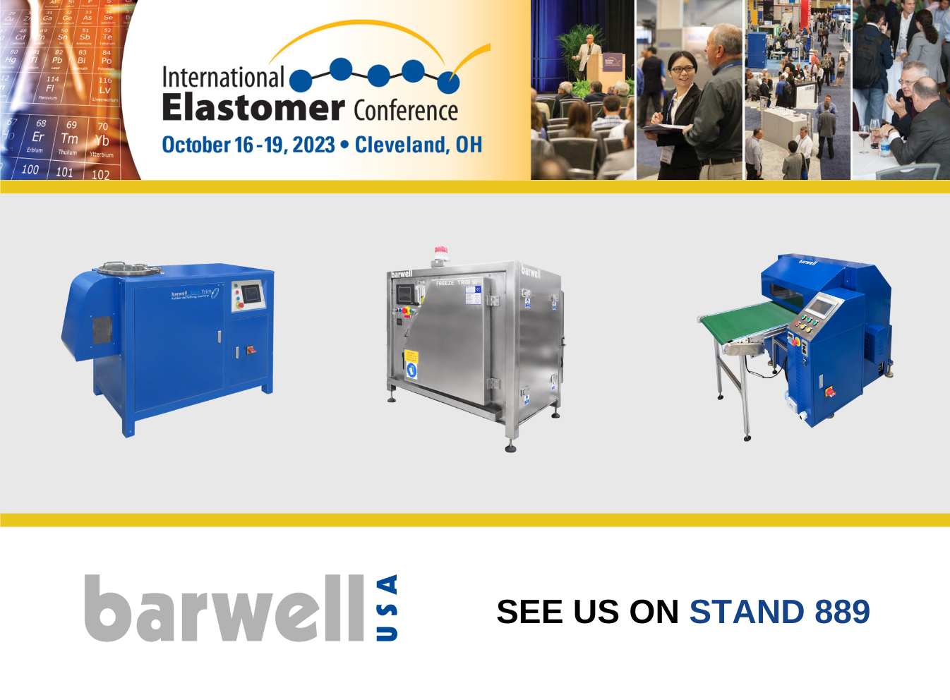 Barwell Barwell at IEC Rubber Show, 1719th October 2023, Cleveland, Ohio