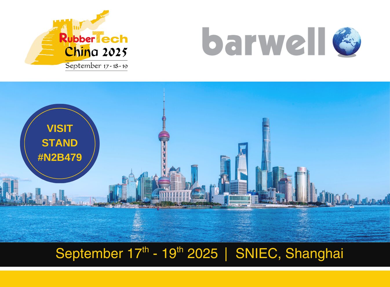 Rubbertech Barwell | Barwell at RubberTech China 2025, Shanghai